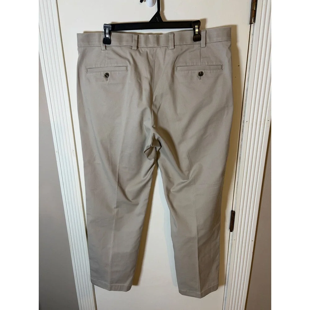 Brooks Brothers Advantage Chino Clark  Fit Khaki Pants Mens 38 x 29 Cotton Blend